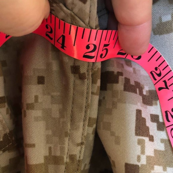 USMC Marine Corp Military Hunting Camo Shirt Jacket Button Down Med Long - Picture 15 of 17